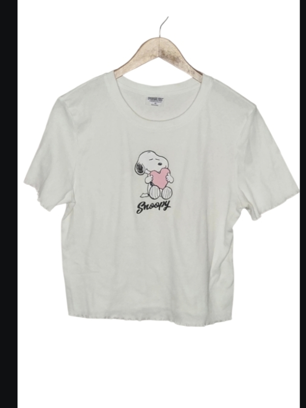 Peanuts Snoopy Heart Ribbed Tee